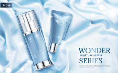 高端化妆品海报模板与办公设备安装指南